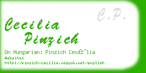 cecilia pinzich business card